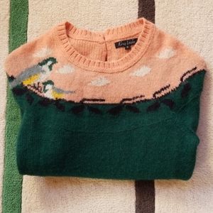 RARE Vintage-style King Louie tit bird Sweater